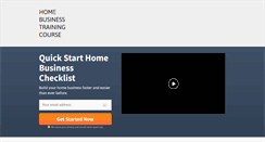 Desktop Screenshot of homebusinesstrainingcourse.com