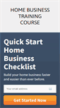 Mobile Screenshot of homebusinesstrainingcourse.com