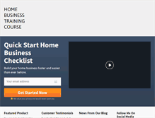 Tablet Screenshot of homebusinesstrainingcourse.com